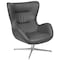 Flash Furniture Gray LeatherSoft Seat, Gray Back, 32.5 W 40.5 H ZB-WING-GY-LEA-GG - alternate 2